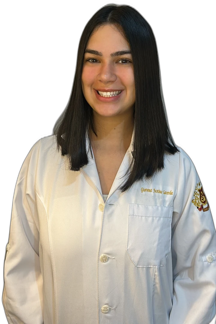 Estudante de odontologia usando o DentalUp